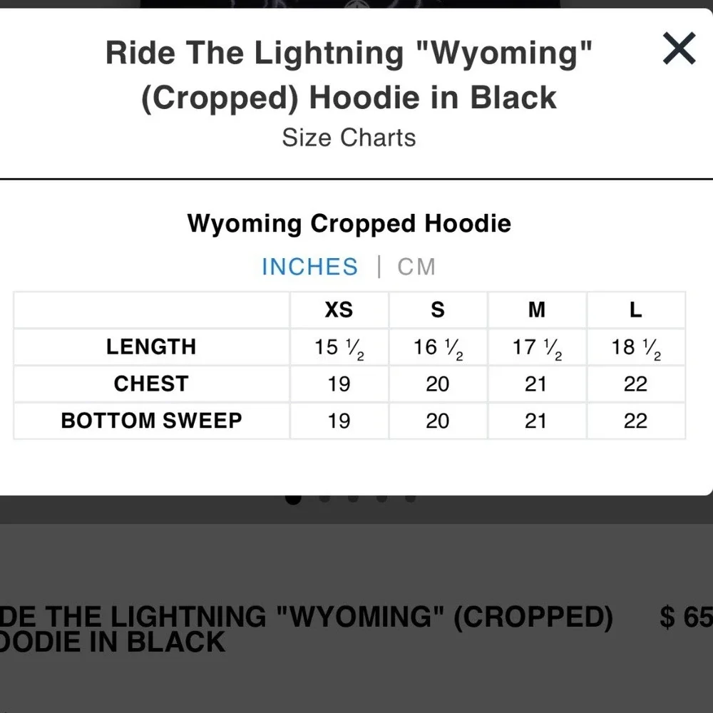 Darc Sport Star Wars Ride Lightning Wyoming Cropped Hoodie size s 216/100 I07 - Picture 3 of 5